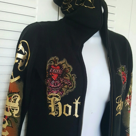 Ed Hardy Jackets & Blazers - Ed Hardy Black Cardigan/ Jacket- Size. XS